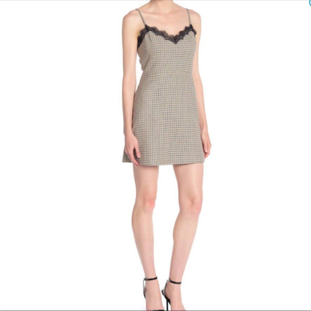 Veronica Beard Plaid Lace Mini Dress (size 0)